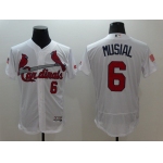 Men St.Louis Cardinals 6 Musial White Elite Independent Edition 2021 MLB Jerseys