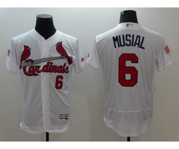 Men St.Louis Cardinals 6 Musial White Elite Independent Edition 2021 MLB Jerseys