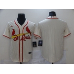 Men St.Louis Cardinals Blank Cream Game Nike MLB Jerseys