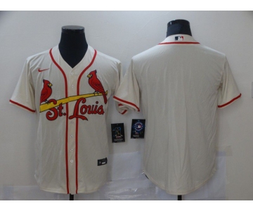 Men St.Louis Cardinals Blank Cream Game Nike MLB Jerseys