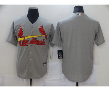 Men St.Louis Cardinals Blank Grey Game Nike MLB Jerseys