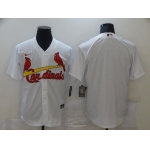 Men St.Louis Cardinals Blank White Game Nike MLB Jerseys