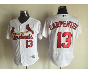 Men's St. Louis Cardinals #13 Matt Carpenter White 2016 Flexbase Majestic Baseball Jersey