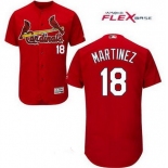 Men's St. Louis Cardinals #18 Carlos Martinez Red Stitched MLB Majestic Flex Base Jersey