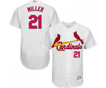 Men's St. Louis Cardinals #21 Andrew Miller White Flexbase Authentic Collection Stitched Baseball Jersey