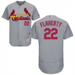 Men's St. Louis Cardinals #22 Jack Flaherty Authentic Gray Flex Base Road Collection Jersey