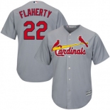 Men's St. Louis Cardinals #22 Jack Flaherty Gray Cool Base Road Jersey