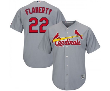 Men's St. Louis Cardinals #22 Jack Flaherty Gray Cool Base Road Jersey