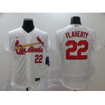 Men's St. Louis Cardinals #22 Jack Flaherty White Stitched MLB Flex Base Nike Jersey