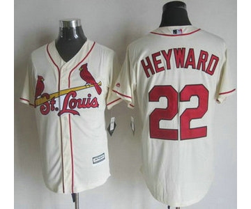 Men's St. Louis Cardinals #22 Jason Heyward Alternate Cream 2015 MLB Cool Base Jersey