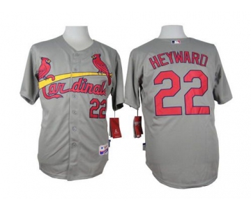 Men's St. Louis Cardinals #22 Jason Heyward Gray Jersey