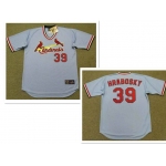 Men's St. Louis Cardinals #39 AL HRABOSKY 1975 Majestic Cooperstown Away Light Blue Jersey