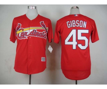 Men's St. Louis Cardinals #45 Bob Gibson 2015 Red Cool Base Jersey