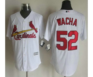 Men's St. Louis Cardinals #52 Michael Wacha Home White 2015 MLB Cool Base Jersey