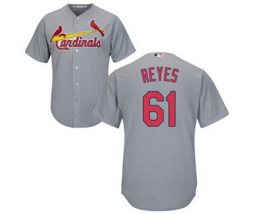 Men's St. Louis Cardinals #61 Alex Reyes Gray Road Stitched MLB Majestic Cool Base Jersey