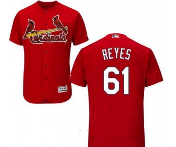 Men's St. Louis Cardinals #61 Alex Reyes Red Stitched MLB Majestic Cool Base Jersey