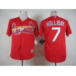 Men's St. Louis Cardinals #7 Matt Holliday 2015 Red Jersey