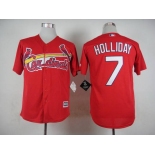 Men's St. Louis Cardinals #7 Matt Holliday 2015 Red Jersey