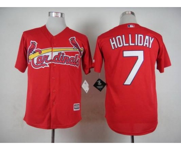 Men's St. Louis Cardinals #7 Matt Holliday 2015 Red Jersey