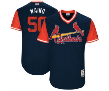 Men's St. Louis Cardinals Adam Wainwright Waino Majestic Navy 2017 Players Weekend Authentic Jersey