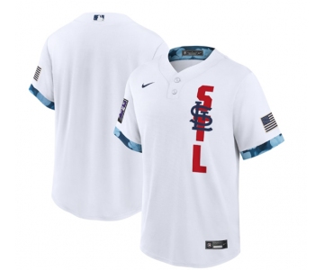 Men's St. Louis Cardinals Blank 2021 White All-Star Cool Base Stitched MLB Jersey