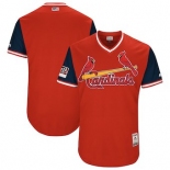 Men's St. Louis Cardinals Blank Majestic Red 2018 Players' Weekend Authentic Team Jersey