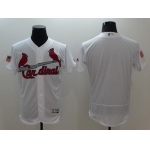 Men's St. Louis Cardinals Blank White Fashion Stars & Stripes 2016 Flexbase MLB Independence Day Jersey