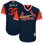Men's St. Louis Cardinals Carson Kelly Kelly Majestic Navy 2017 Players Weekend Authentic Jersey