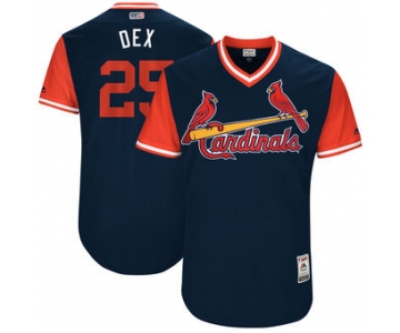 Men's St. Louis Cardinals Dexter Fowler Dex Majestic Navy 2017 Players Weekend Authentic Jersey