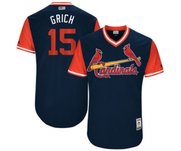 Men's St. Louis Cardinals Randal Grichuk Grich Majestic Navy 2017 Players Weekend Authentic Jersey