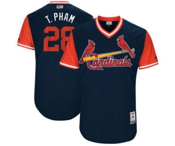 Men's St. Louis Cardinals Tommy Pham T. Pham Majestic Navy 2017 Players Weekend Authentic Jersey