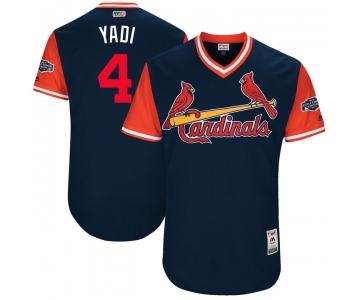 Men's St. Louis Cardinals Yadier Molina Yadi Majestic Navy 2017 Players Weekend Authentic Jersey