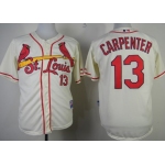 St. Louis Cardinals #13 Matt Carpenter Cream Jersey