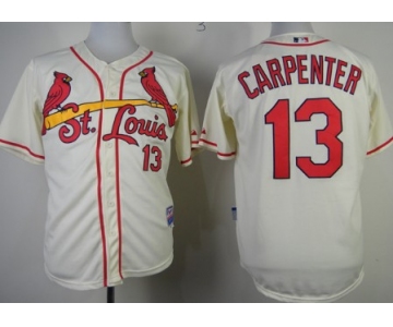 St. Louis Cardinals #13 Matt Carpenter Cream Jersey