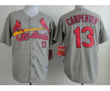 St. Louis Cardinals #13 Matt Carpenter Gray Jersey