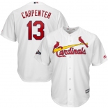 St. Louis Cardinals #13 Matt Carpenter Majestic 2019 Postseason Official Cool Base Player White Jersey
