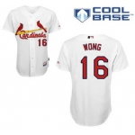 St. Louis Cardinals #16 Kolten Wong White cool base Baseball jersey