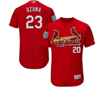 St. Louis Cardinals #23 Marcell Ozuna Red Flexbase Authentic Collection Stitched MLB Jersey