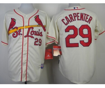 St. Louis Cardinals #29 Chris Carpenter Cream Jersey