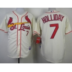 St. Louis Cardinals #7 Matt Holliday Cream Jersey
