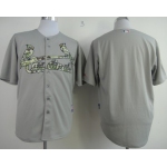 St. Louis Cardinals Blank Gray With Camo Jersey