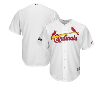 St. Louis Cardinals Majestic 2019 Postseason Official Cool Base Player White Jersey