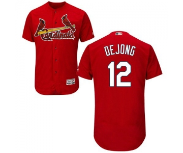 St.Louis Cardinals #12 Paul DeJong Red Flexbase Authentic Collection Stitched Baseball Jersey