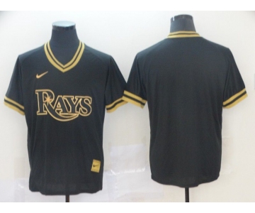 Men Tampa Bay Rays Blank Black gold Game Nike 2022 MLB Jersey