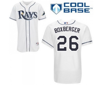 Men's Tampa Bay Rays #26 Brad Boxberger White Jersey