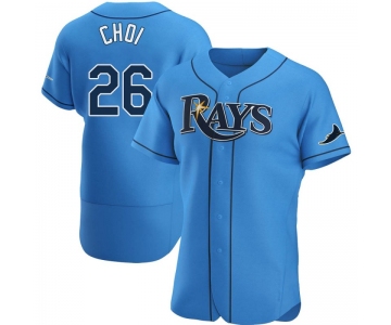 Men's Tampa Bay Rays #26 Ji-Man Choi Light Blue Alternate Nike Jersey