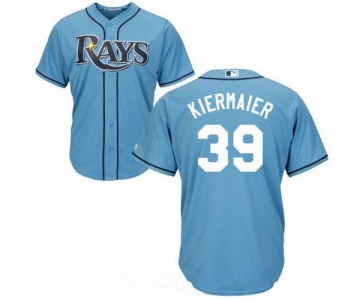 Men's Tampa Bay Rays #39 Kevin Kiermaier Light Blue Alternate Stitched MLB Majestic Cool Base Jersey