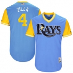 Men's Tampa Bay Rays Blake Snell Zilla Majestic Light Blue 2017 Players Weekend Authentic Jersey