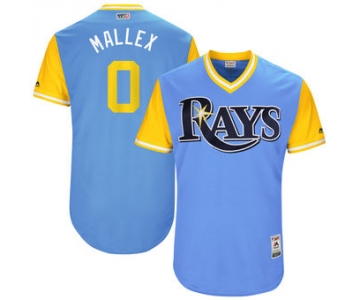 Men's Tampa Bay Rays Mallex Smith Mallex Majestic Light Blue 2017 Players Weekend Authentic Jersey