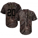 Tampa Bay Rays #20 Steven Souza Camo Realtree Collection Cool Base Stitched MLB Jersey